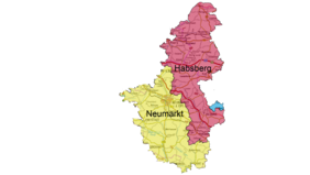 Karte Dekanate Habsberg und Neumarkt.